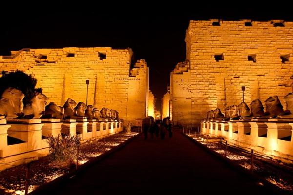 Impressive Sound and Light Show at Karnak Temple