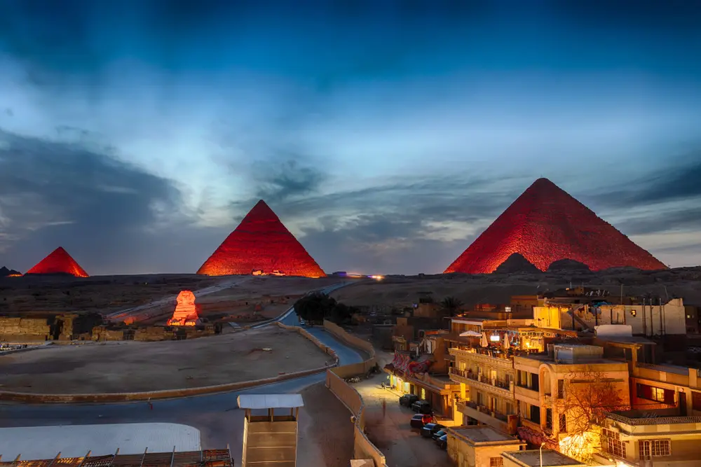 Astounding Sound and Light Show at Giza Pyramids with Dinner