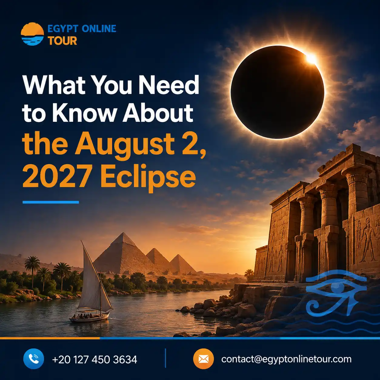 Where to See the Total Solar Eclipse in Egypt in 2027