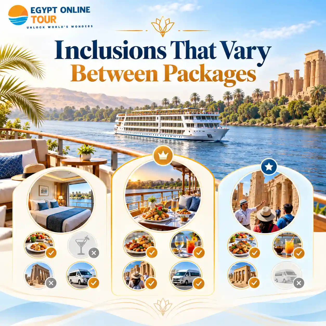 What Is Included in a Nile Cruise Package