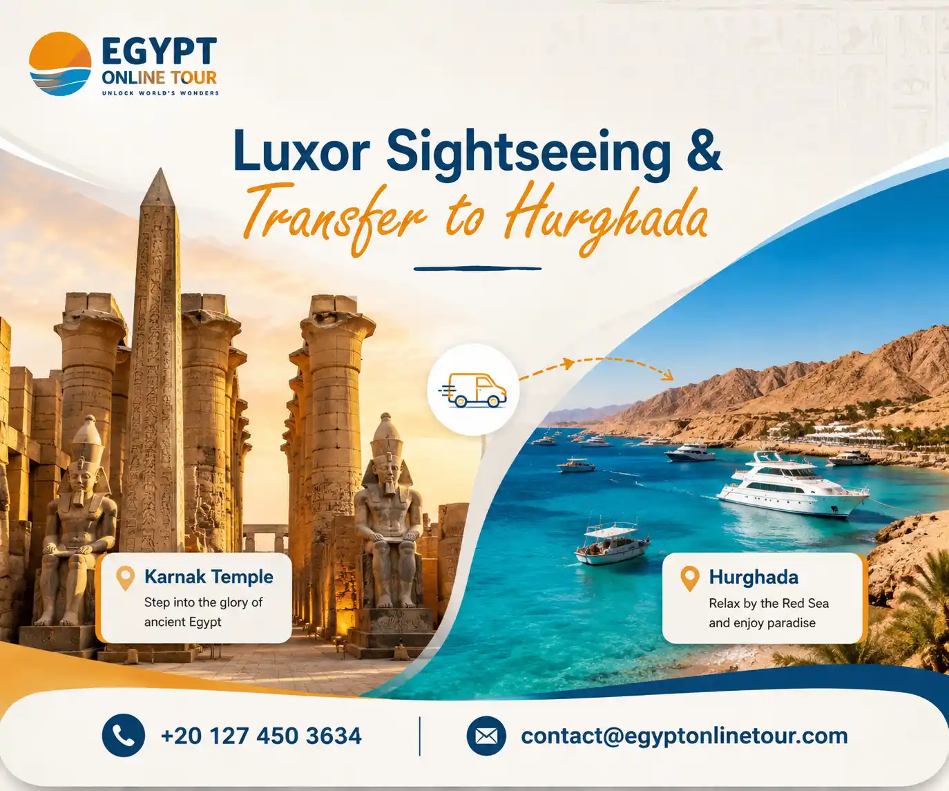 8 Days Cairo, Abu Simbel, Luxor & Hurghada Tour