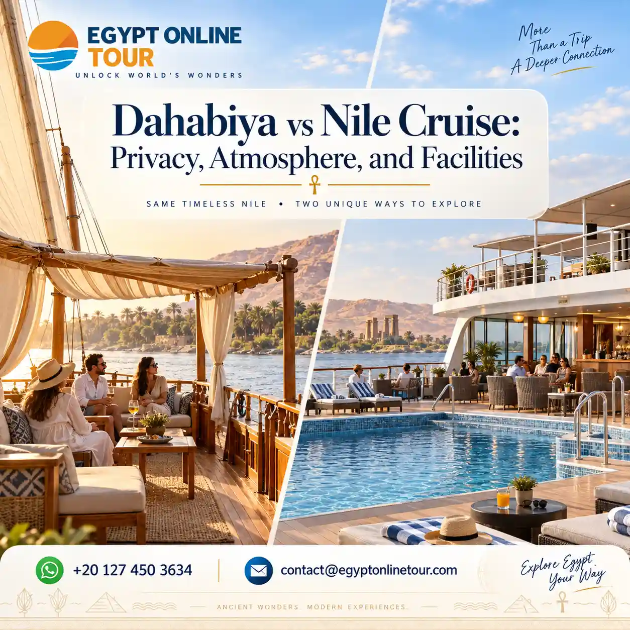 Dahabiya vs Nile Cruise