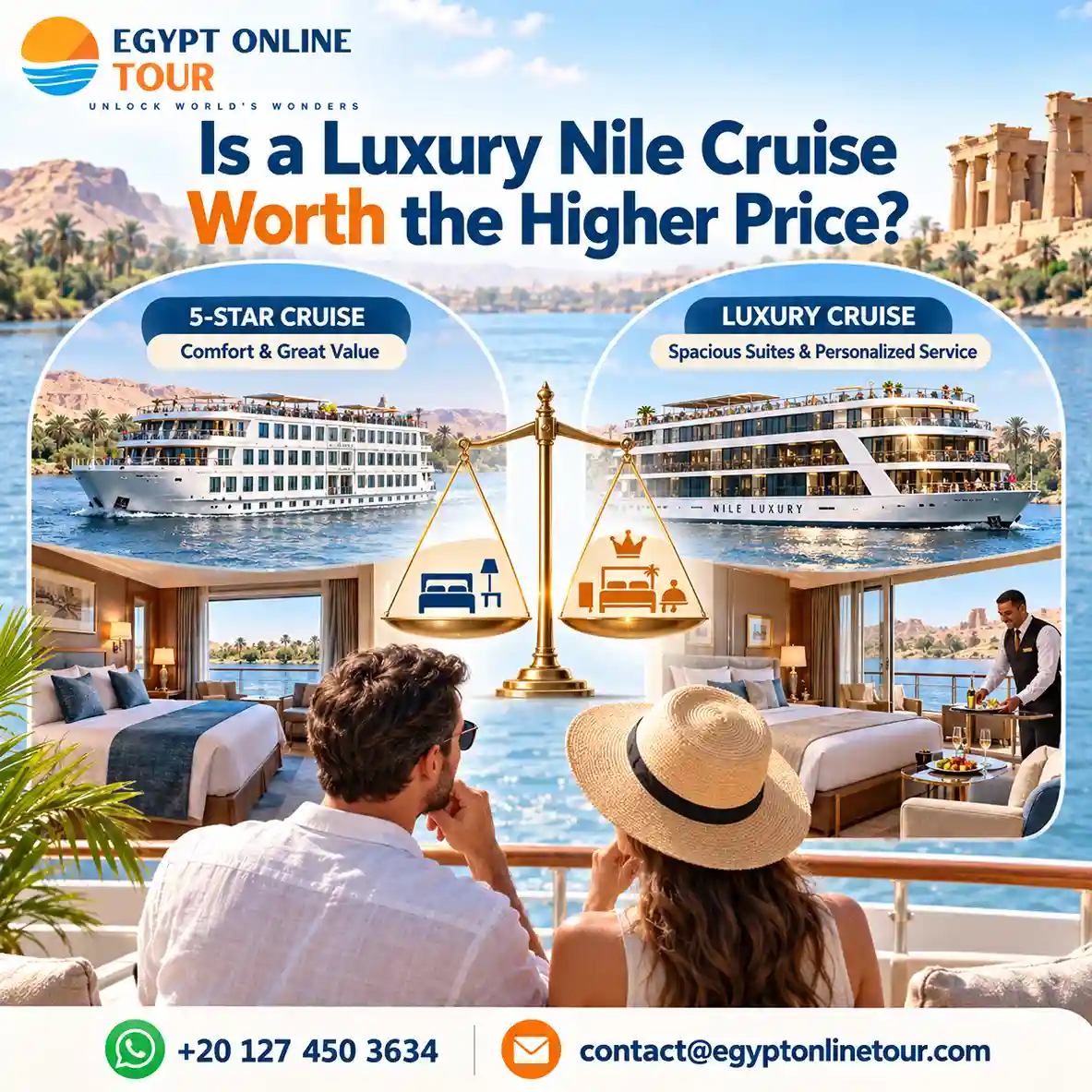 5 Star vs Luxury Nile Cruise Egypt