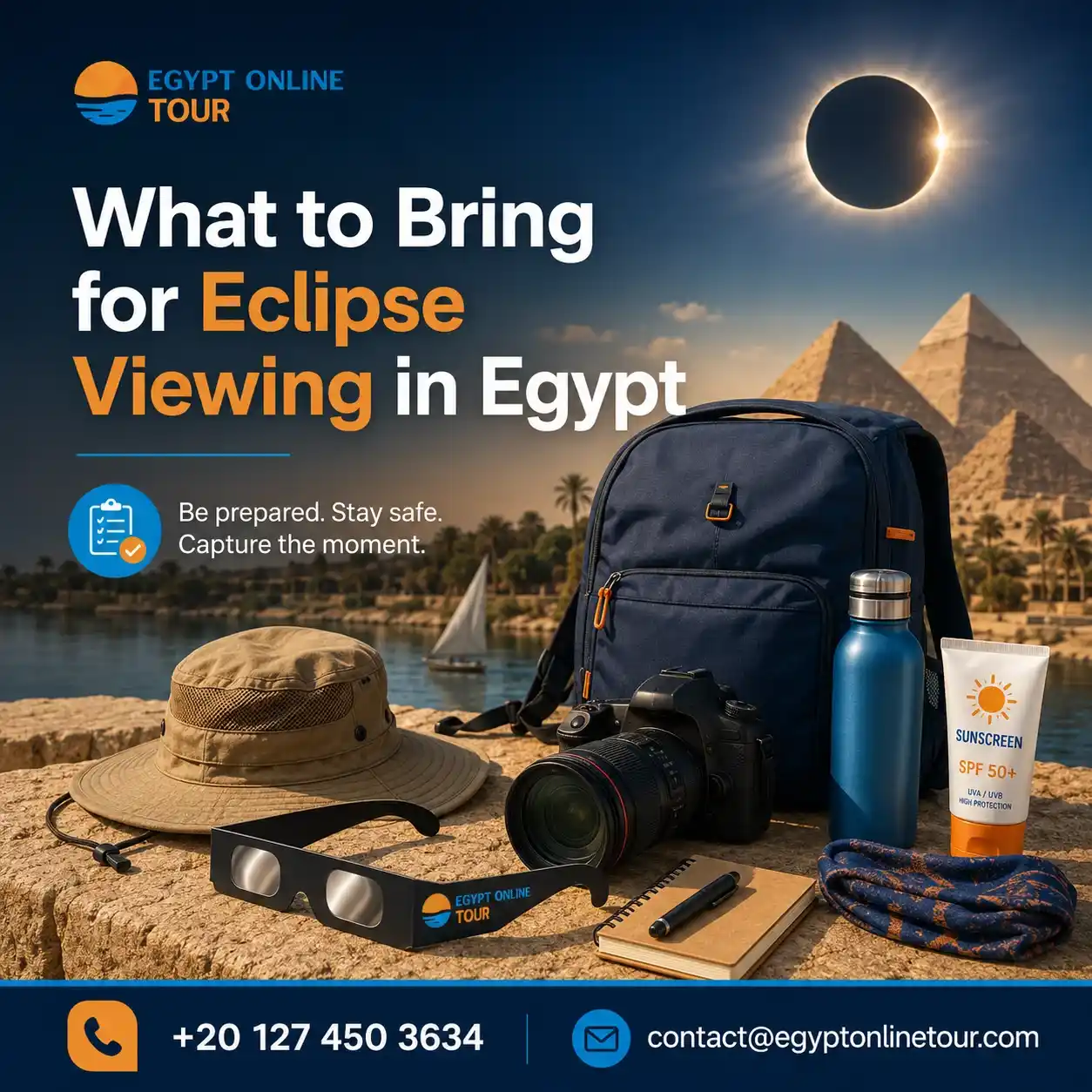 Where to See the Total Solar Eclipse in Egypt in 2027
