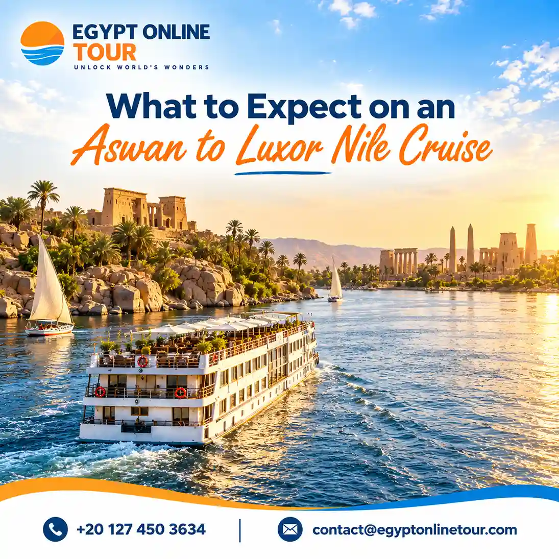 Luxor to Aswan vs Aswan to Luxor Nile cruise