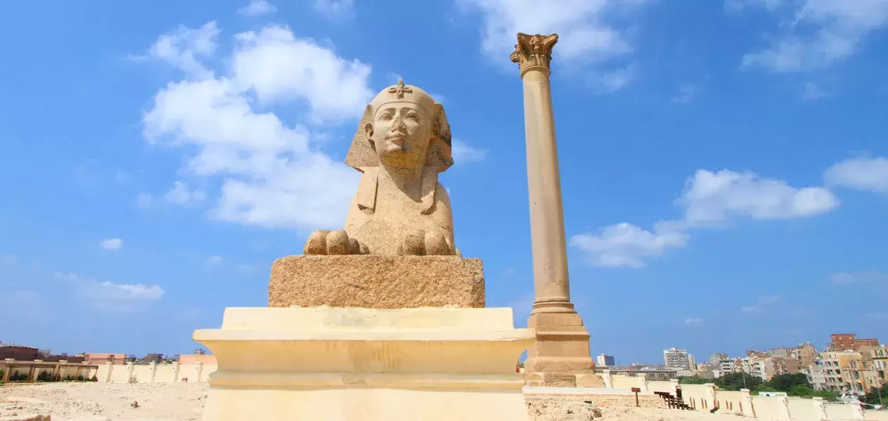 Pompey's Pillar in Alexandria