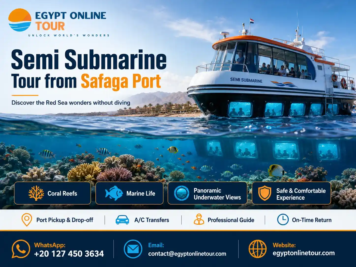 Semi Submarine Tour from Safaga Port - Photo 3